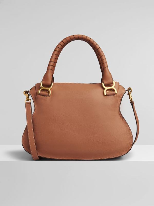 Chloé Bolsos Mujer Marcie Marrones Nylon QNYT76492